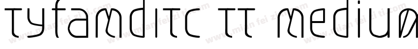 TyfaMdITC TT MediumItalic字体转换